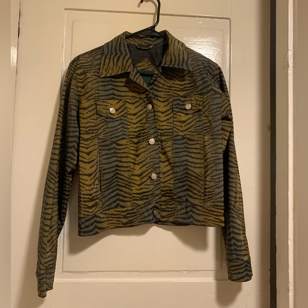 Antonio Paci Vintage Tiger Print Jacket